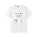 T-Shirt — "Inside Me Are Two Wolves" Cute Dog Illustration Tee UK